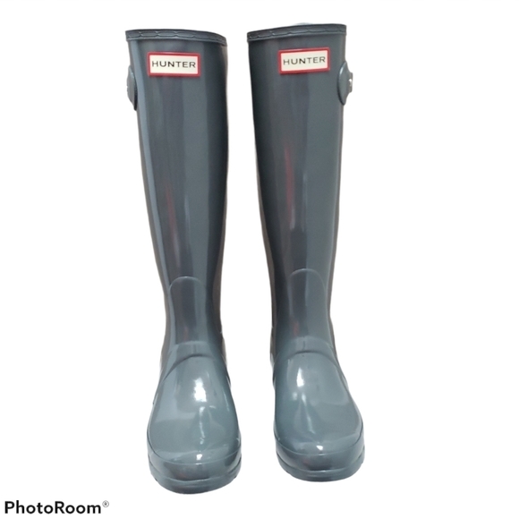 Hunter original tall gloss boots Sz 6‎ - Picture 1 of 16